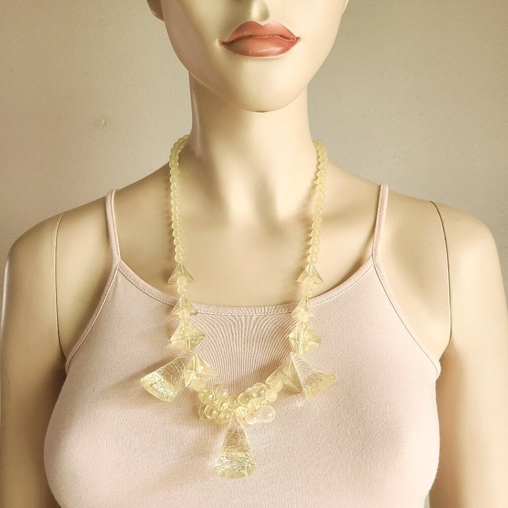 geo acrylic necklace